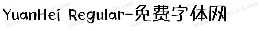 YuanHei Regular字体转换